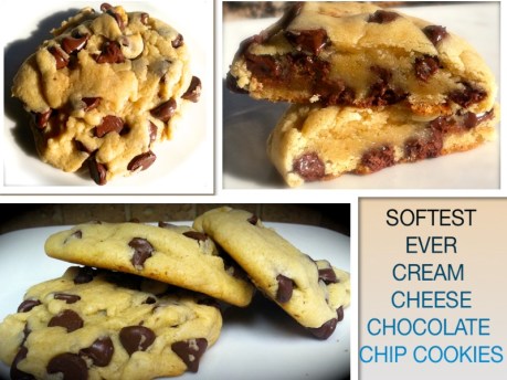 SOFTEST EVER CREAM CHEESE CHOCOLATE CHIP COOKIES