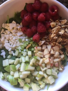 Pre dressing Salad ingredients